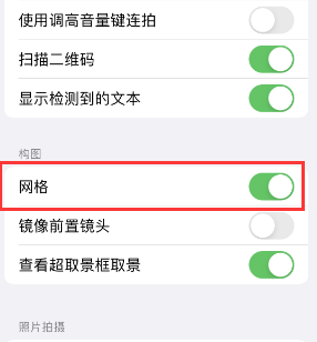 荔波苹果手机维修网点分享iPhone如何开启九宫格构图功能 