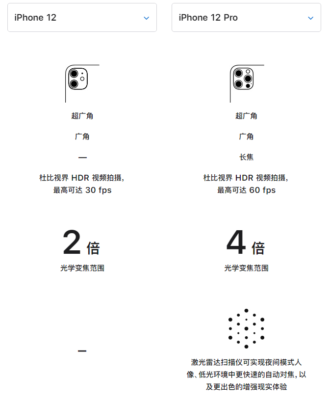 荔波苹果手机维修分享苹果 iPhone 12 与 iPhone 12 Pro 选哪款 
